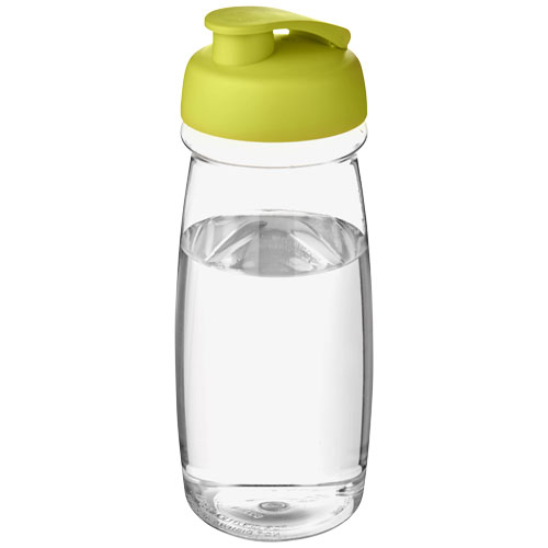 Bidon promotionnel de sport 600ml H2O Active® Translucide et Citron vert